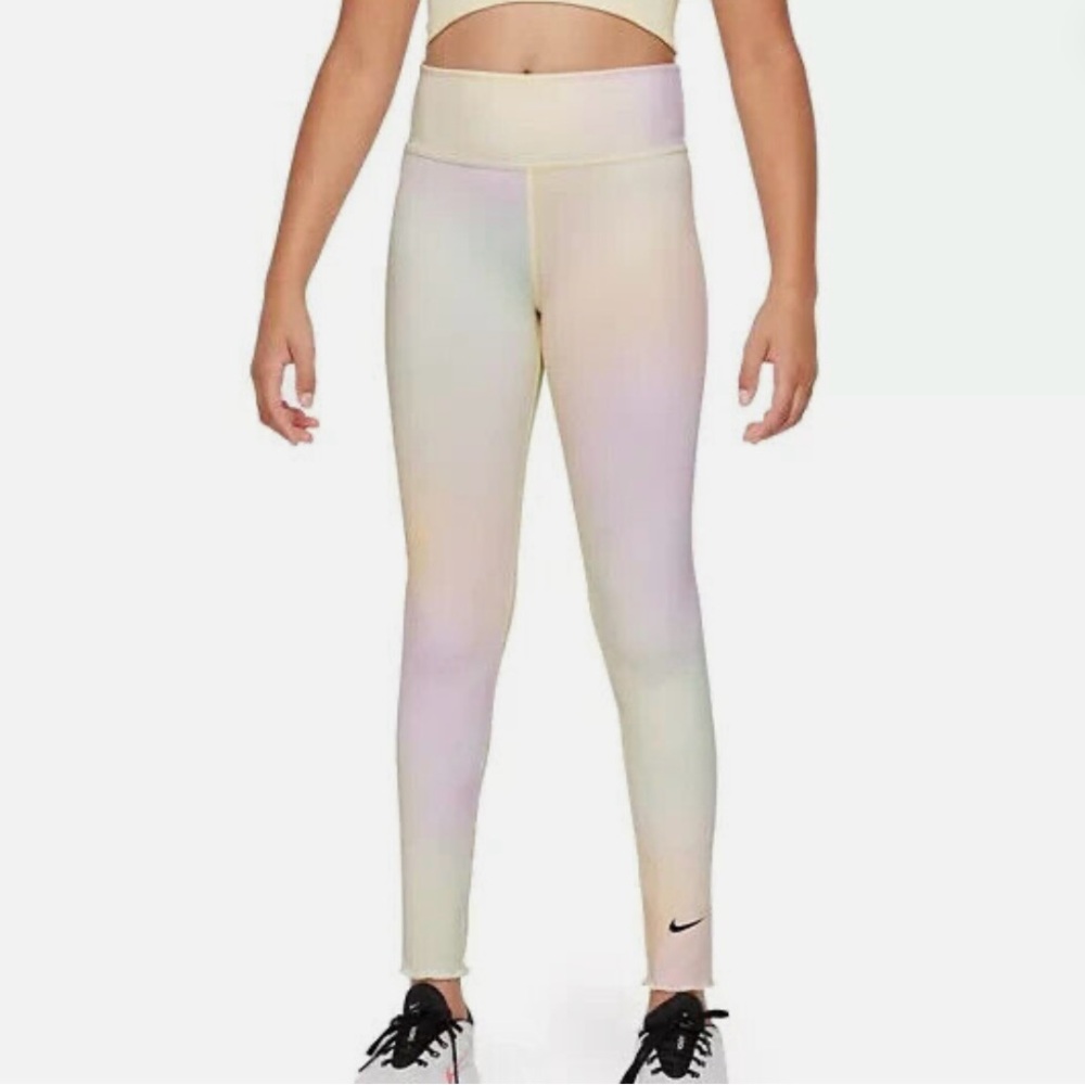 Nike One Big Kids’ (Girls) Dri-FIT High Waisted Leggings Size XL